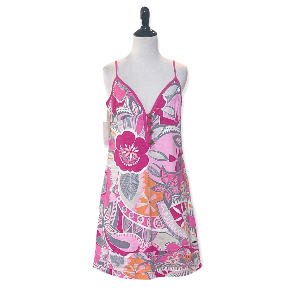 ROXY FLORAL BACK TIE DRESS **NWT** - Picture 12 of 13